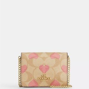 Coach Boxed Mini Wallet On A Chain 💕